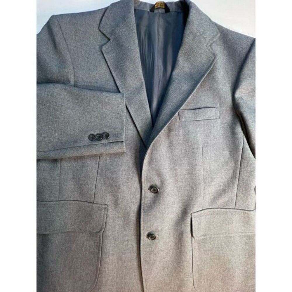 Vintage Levis Panatela Blazer Men's 44R Gray Jacket READ Needs Sleeve Buttons
